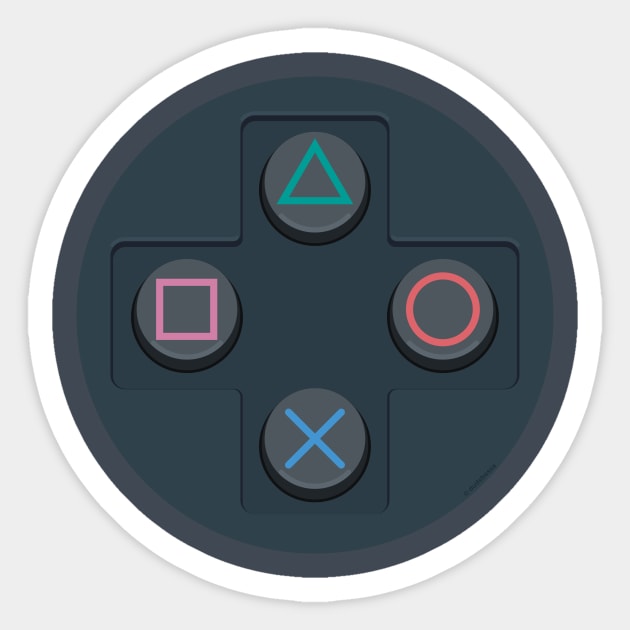 PS Controller Buttons Sticker by dudsbessa